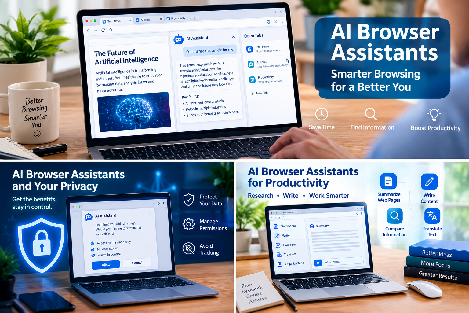 7 Powerful AI Browser Assistants: Save Time & Avoid Risks